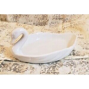 Whimsical, Elegant, Timeless -  Vintage Ben Rickert White Swan Soap Dish